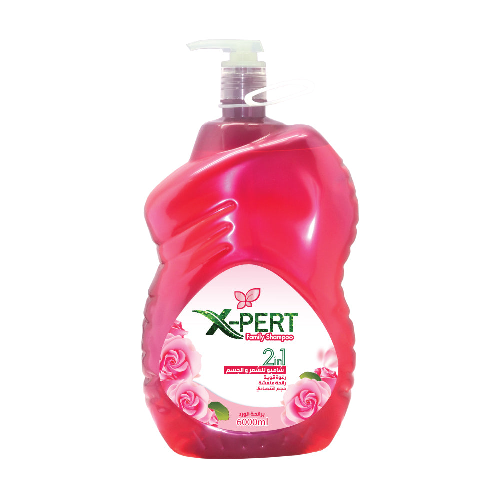 X-pert Family Shampoo 2 In 1 6L-شامبو إكس-برت العائلي 2 في 1 سعة 6 لتر