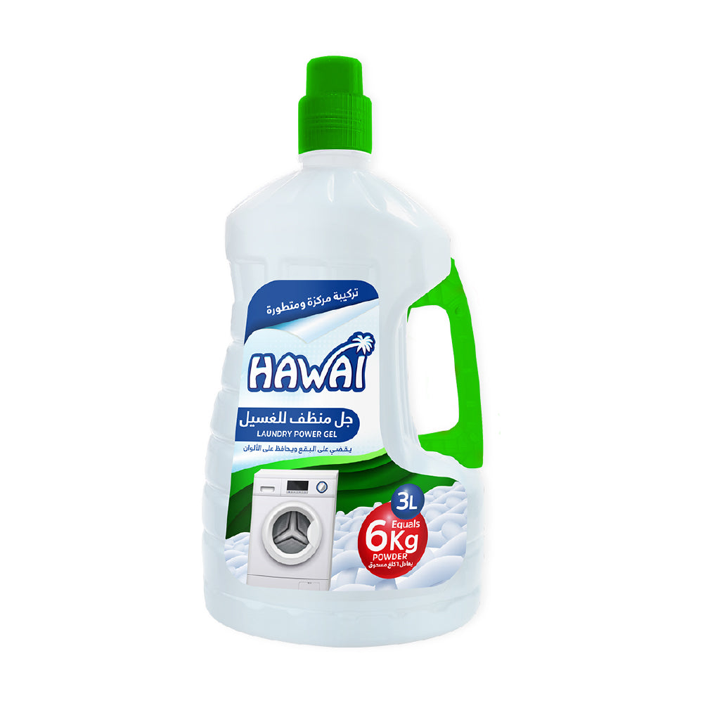 Hawai Laundry Power Gel 3L-جل مسحوق الغسيل هاواي 3 لتر